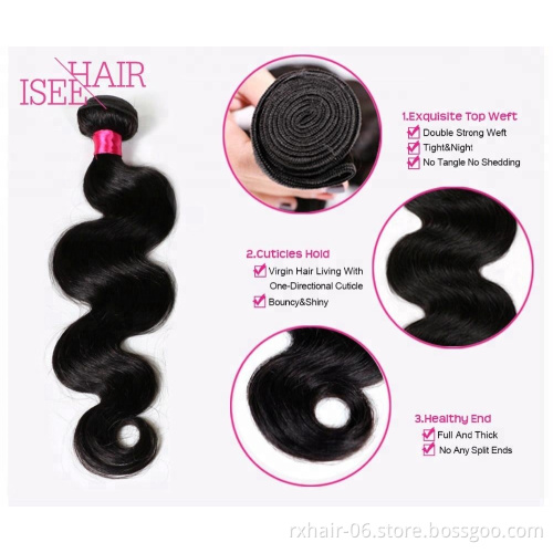 Brazilian Body Wave Virgin Hair Unprocessed Human Hair Extensions